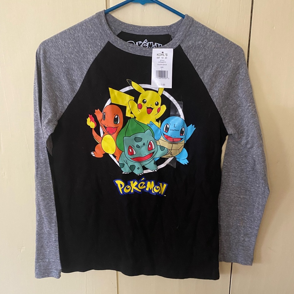 Youth large Pokémon shirt NWT